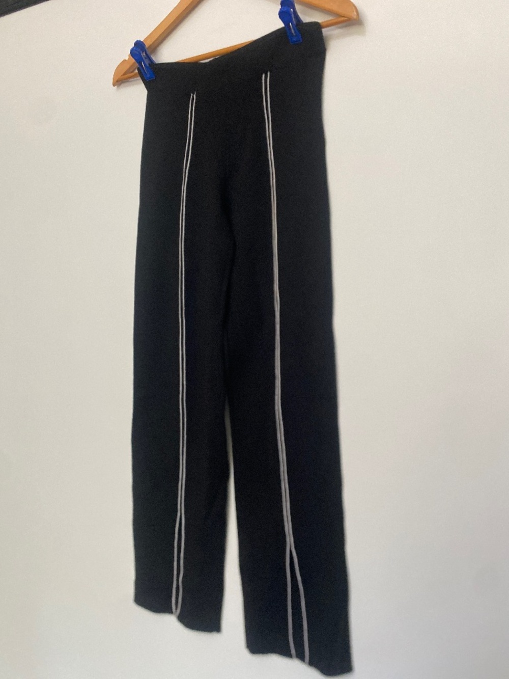 Zara S Front-Line Knit Slit Pants. - Picture 8 of 13